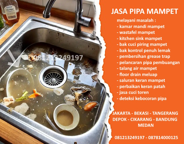jasa wastafel mampet di medan
